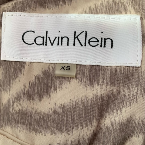 Calvin Klein Animal Print Trench Coat - Picture 8 of 8